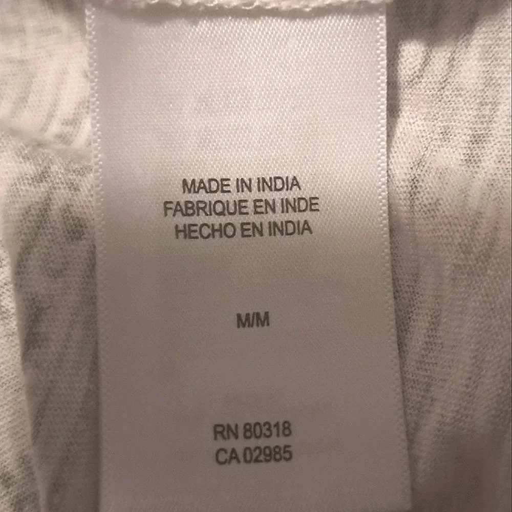 Lucky Brand Light Pink and Grey Printed Split V-Neck Shirt Sz M - Picture 10 of 12